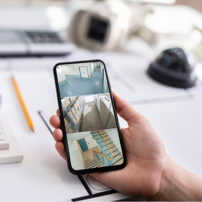 York security camera feed on cell phone